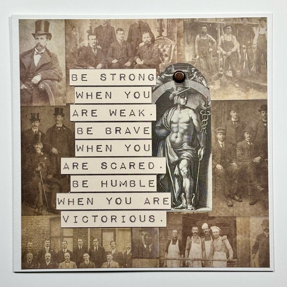 Hand Crafted Other - Handmade Greeting Card for Man